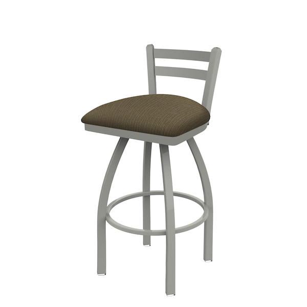 Holland Bar Stool Co 25" Low Back Swivel Counter Stool, Nickel Finish, Graph Cork Seat - 41125AN017