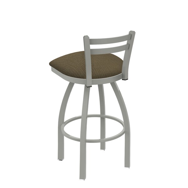 Holland Bar Stool Co 25" Low Back Swivel Counter Stool, Nickel Finish, Graph Cork Seat - 41125AN017