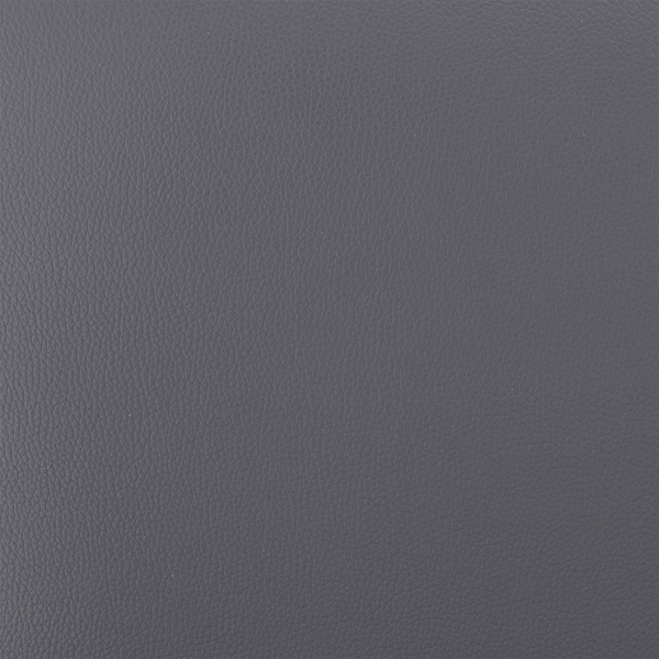 Armen Living Lottech Swivel Counter Stool in Black Metal and Gray Faux Leather - 840254335332