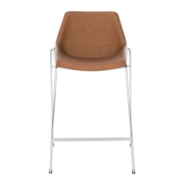 Safavieh Alexis Mid Century Counter Stool, Matte Cigar Brown - BST3000C