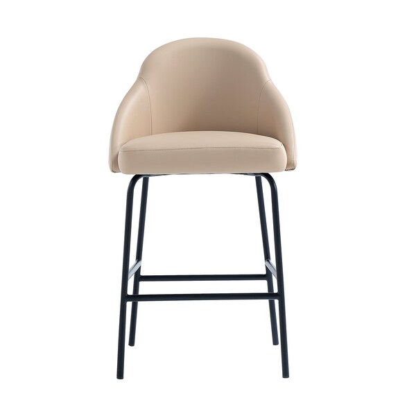 Manhattan Comfort Gracie Counter Stool  in Tan and Black - CS019-BTN