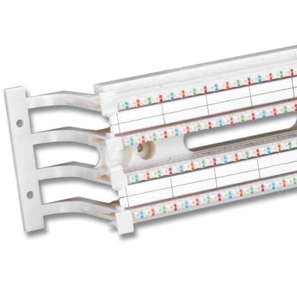 Siemon 100 PR BLOCK 110 KIT W/O LEGS, CAT5E FIELD-TERM 19" PANEL, 5PR CLIPS 1U - S110DA1-100RFT