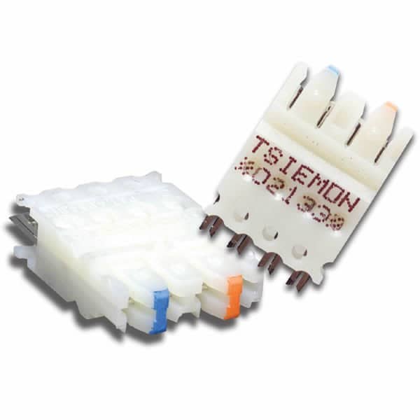 Siemon 100 PR BLOCK 110 KIT W/O LEGS, CAT5E FIELD-TERM 19" PANEL, 5PR CLIPS 1U - S110DA1-100RFT