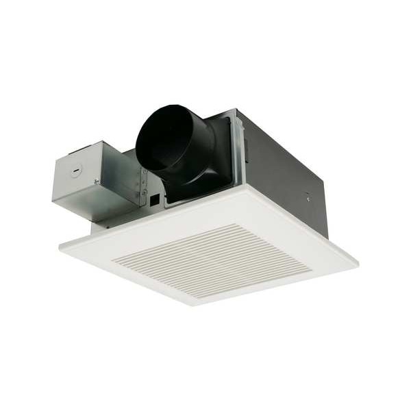 Panasonic Remodeling Fan, Pick-A-Flow CFM, 110 cfm, 50 cfm, 80 cfm cfm, 4 in Duct Dia., 120V, Without Light - FV-0511VF1