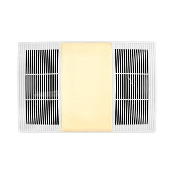 Broan Heater Exhaust Fan, Round, 4" Dia., 80 cfm - BHFLED80