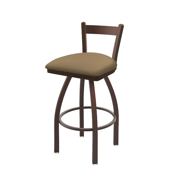 Holland Bar Stool Co 25" Low Back Swivel Counter Stool, Bronze Finish, Canter Sand Seat - 82125BZ013