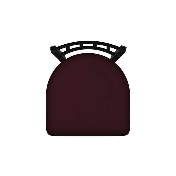Holland Bar Stool Co 25" Swivel Counter Stool, Black Wrinkle, Canter Bordeaux Seat - 81025BW005