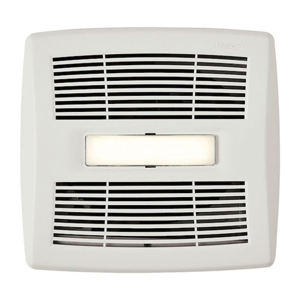 Deluxdesigns 110 CFM, 1.3 Sones In-Vent Series Single-Speed Bathroom Exhaust Fan with LED Light - DE2608169