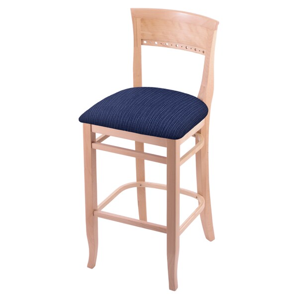 Holland Bar Stool Co 25" Counter Stool, Natural Finish, Graph Anchor Seat - 316025NAT014