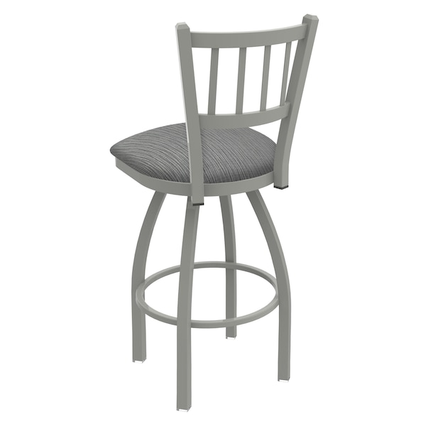 Holland Bar Stool Co 25" Swivel Counter Stool, Nickel Finish, Graph Seat - 81025AN020
