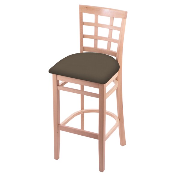Holland Bar Stool Co 25" Counter Stool, Natural Finish, Canter Earth Seat - 313025NAT006