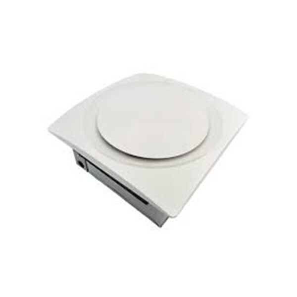 Aero Pure Aero Pure AP90H-S W ow Profile 90 CFM 0.3 Sones Slim Fit Bathroom Ceiling & Wall Fan with Integrated Humidity Sensor & Grille; White - AP90H-S W