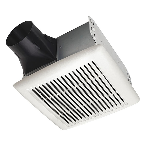 Broan Ceiling Bathroom Fan, 110 cfm cfm, 4 in Duct Dia., 120V AC, Energy Star Certified - AE110S