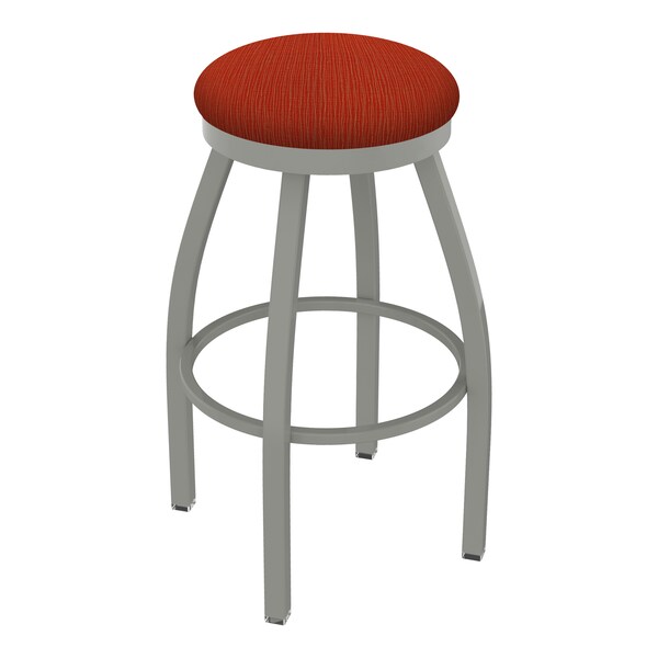 Holland Bar Stool Co 25" Swivel Counter Stool, Nickel Finish, Graph Poppy Seat - 80225AN021