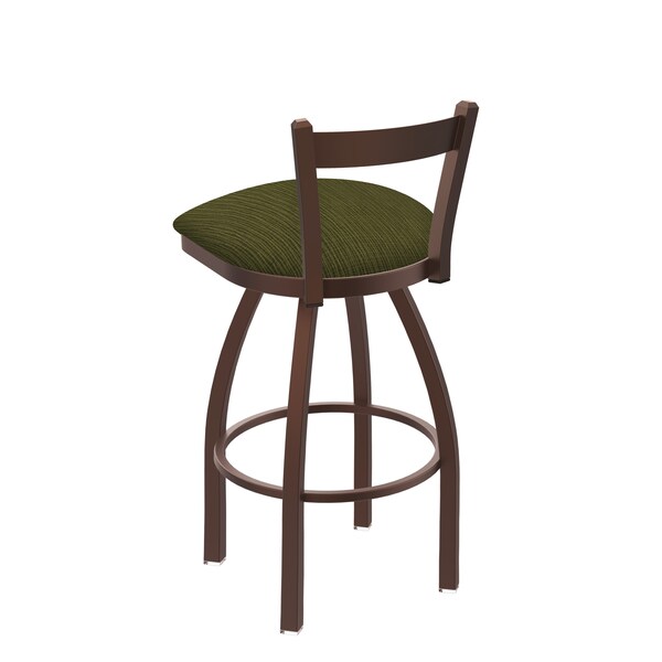 Holland Bar Stool Co 25" Low Back Swivel Counter Stool, Bronze Finish, Graph Parrot Seat - 82125BZ015
