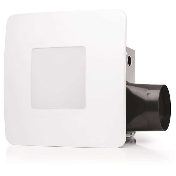 Revent 50 CFM Easy Installation Bathroom Exhaust Fan with LED Lighting - RVL50