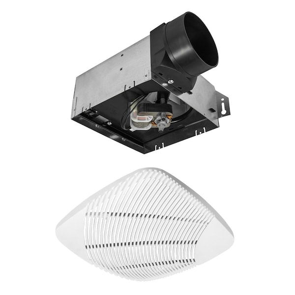 Maxx Air Ceiling, Wall Bathroom Fan, Ventilation Fan, Exhaust Fan, 70 cfm, 4 in. Duct Dia., 120 V, No - NX704