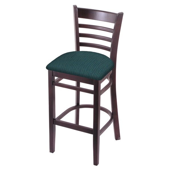 Holland Bar Stool Co 25" Counter Stool, Dark Cherry Finish, Graph Tidal Seat - 314025DC022