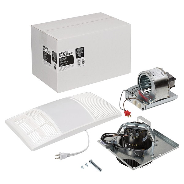Broan Housing Kit, White, Powder Coated, Steel - BHFLED80F