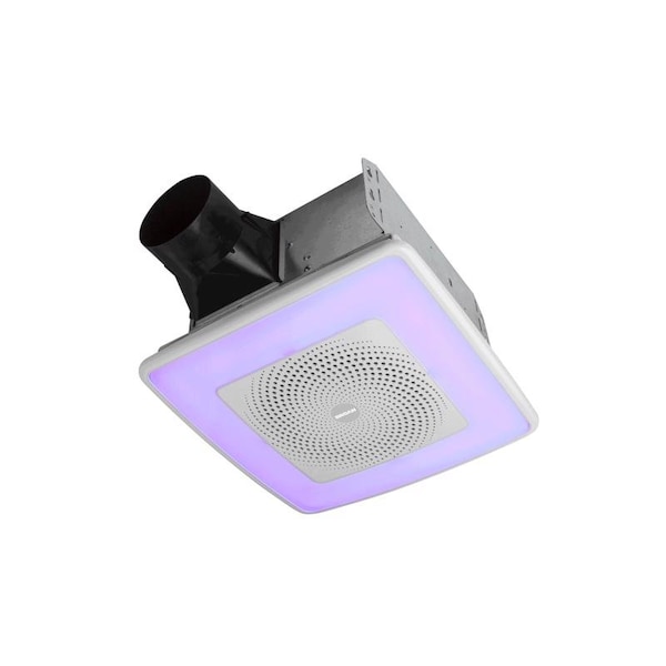 Broan Broan-NuTone ChromaComfort 110 CFM 1.5 Sones Ventilation Fan with Bluetooth Speaker - SPK110RGBL
