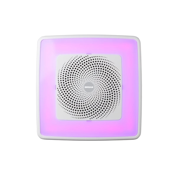 Broan Broan-NuTone ChromaComfort 110 CFM 1.5 Sones Ventilation Fan with Bluetooth Speaker - SPK110RGBL