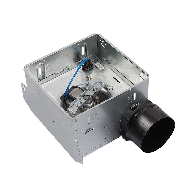 Broan Bathroom Fan, 80 cfm cfm, 4 in Duct Dia., With Light - SPK80L