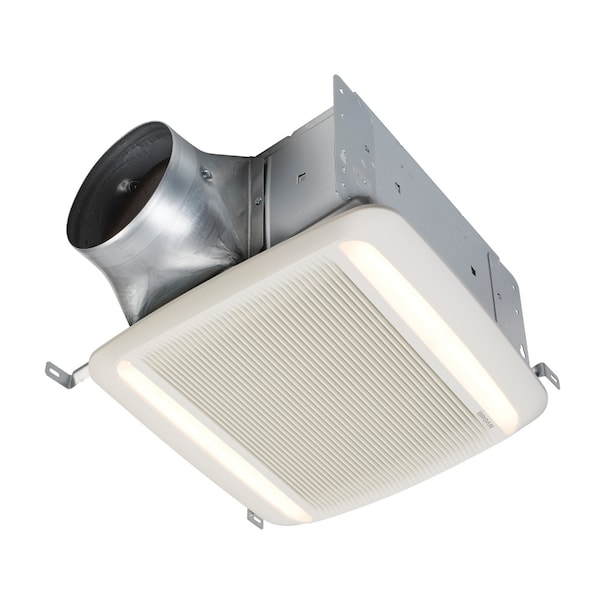 Broan Exhaust Fan, LED Fan/Light, Selectable 110, Energy Star Certified - QTXE110150DCL
