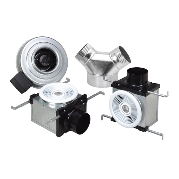Fantech Premium Dual Grilles 270 CFM Ceiling Bathroom Exhaust Fan with Dimmable 7W LED Light, Energy Star - PB270L7-2
