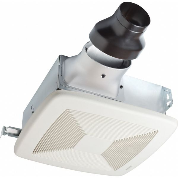Broan Ceiling or Wall Bathroom Fan, 80 cfm cfm, 4 in or 3 in Duct Dia., Energy Star Certified - LP80