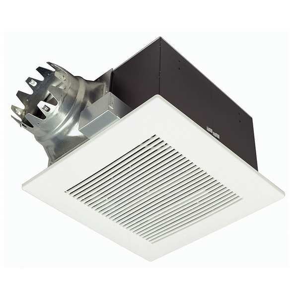 Panasonic Ceiling Bathroom Fan, 190 cfm cfm, 6 in Duct Dia., 120V AC, Without Light - FV-20VQ3