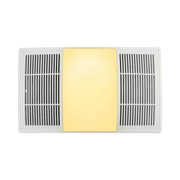 Broan Heater Exhaust Fan, Round, 4" Dia., 110 cfm - BHFLED110