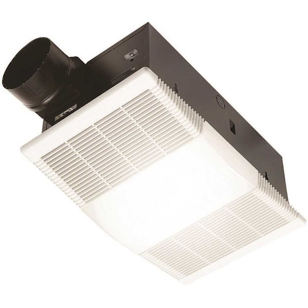 Broan-Nutone 80 CFM Ceiling Bathroom Exhaust Fan with Light and 1300-Watt Heater - 765H80L