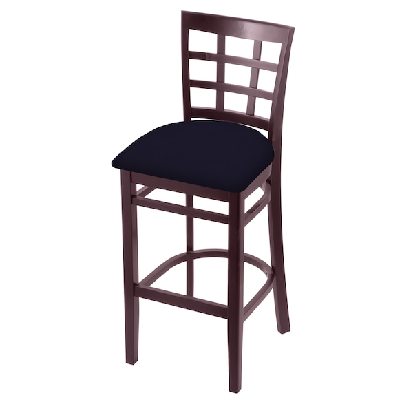 Holland Bar Stool Co 25" Counter Stool, Dark Cherry Finish, Canter Twilight Seat - 313025DC002
