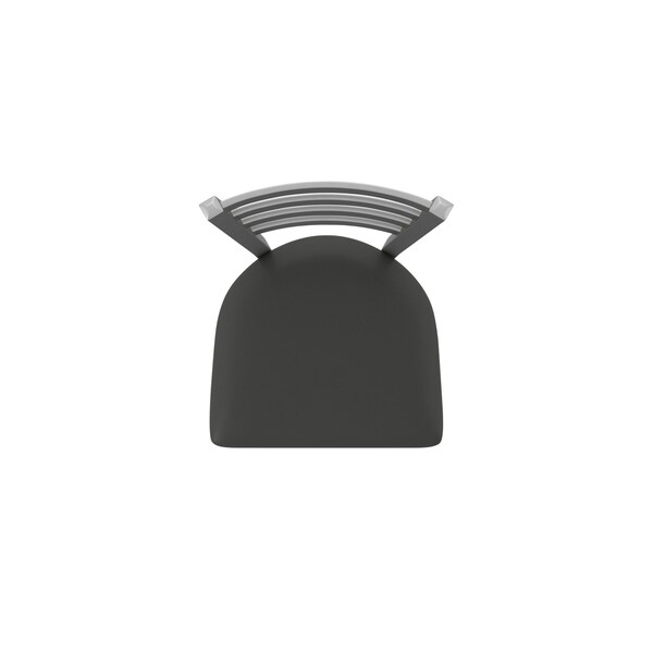 Holland Bar Stool Co OD410 Jackie Stainless Steel 25 Swivel Outdoor Counter Stool with Breeze Graphite Seat - OD41025SSOD003