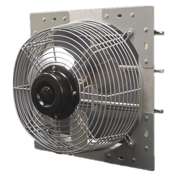 Dayton Shutter Mount Exhaust Fan, 12 in Blade Dia, 1/15 hp, 1 Phase. Variable Speed, 844 cfm, 115V AC - 484X38