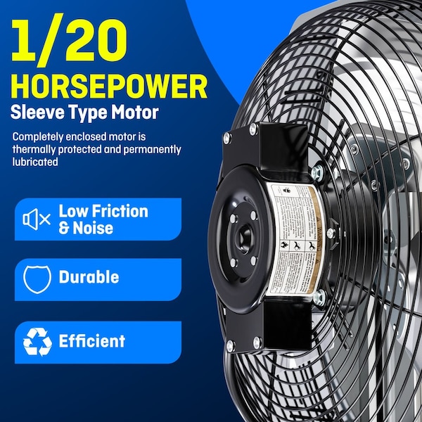 Iliving Silver 12 in. Wall Mounted Shutter Exhaust Fan with Thermospeed Controller, 65-Watt, 960 CFM - ILG8SF12V-ST