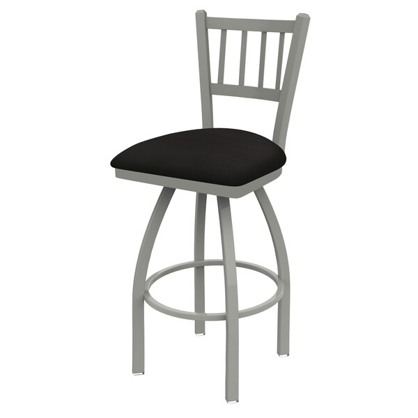 Holland Bar Stool Co 25" Swivel Counter Stool, Nickel Finish, Canter Espresso Seat - 81025AN003