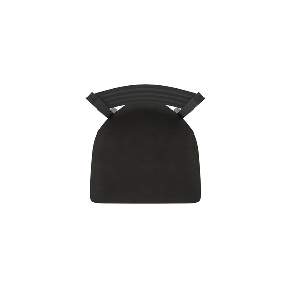 Holland Bar Stool Co 25" Stationary Counter Stool, Black Wrinkle, Canter Espresso Seat - 40025BW003