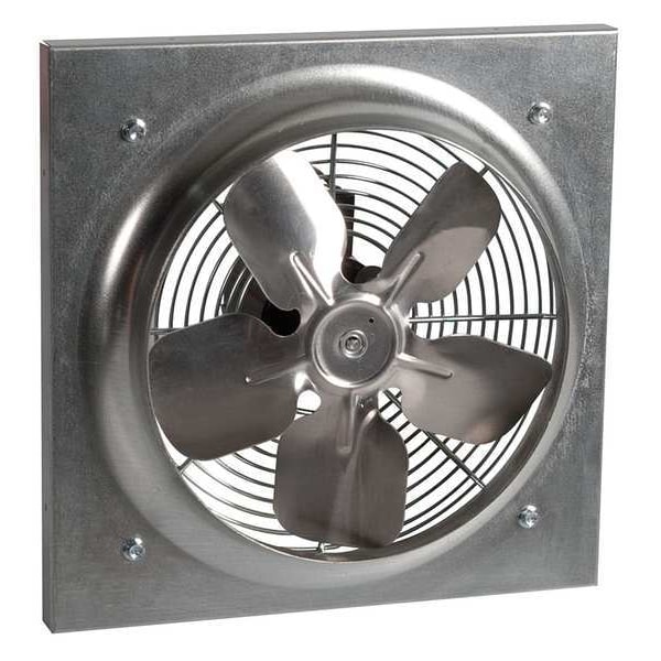 Dayton Exhaust Fan, 8", 466 cfm, 115V, 1 Phase - 10D952