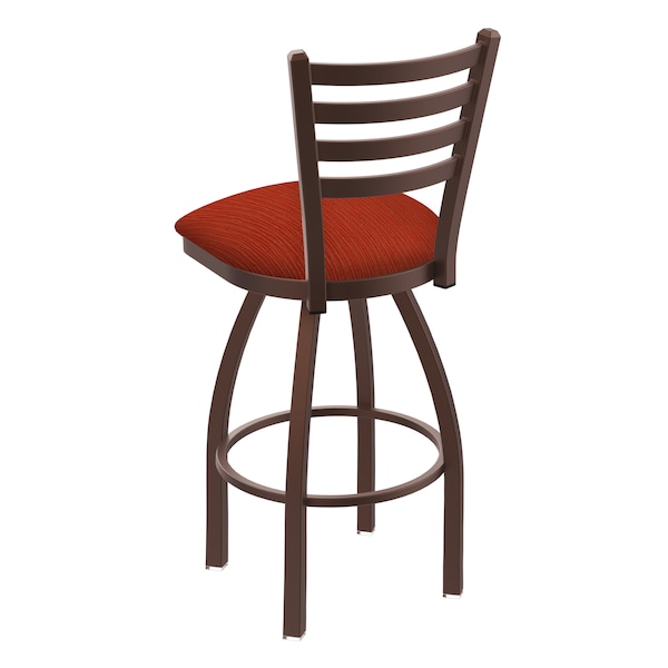 Holland Bar Stool Co 25" Swivel Counter Stool, Bronze Finish, Graph Poppy Seat - 41025BZ021