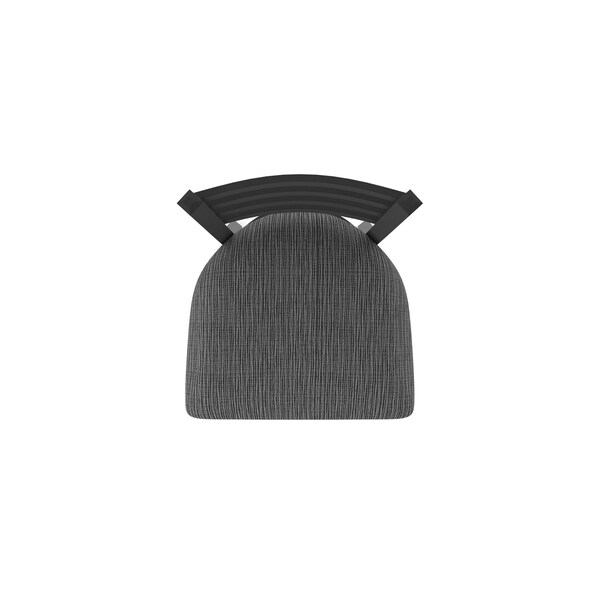Holland Bar Stool Co 25" Stationary Counter Stool, Black Wrinkle, Graph Coal Seat - 40025BW018