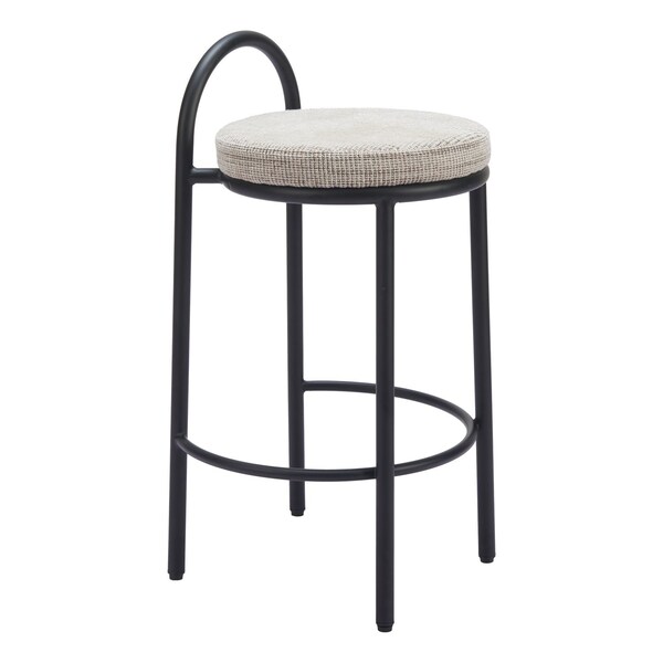 Zuo Modern Sisal Counter Stool Set Of 2 Beige Tweed - 110096