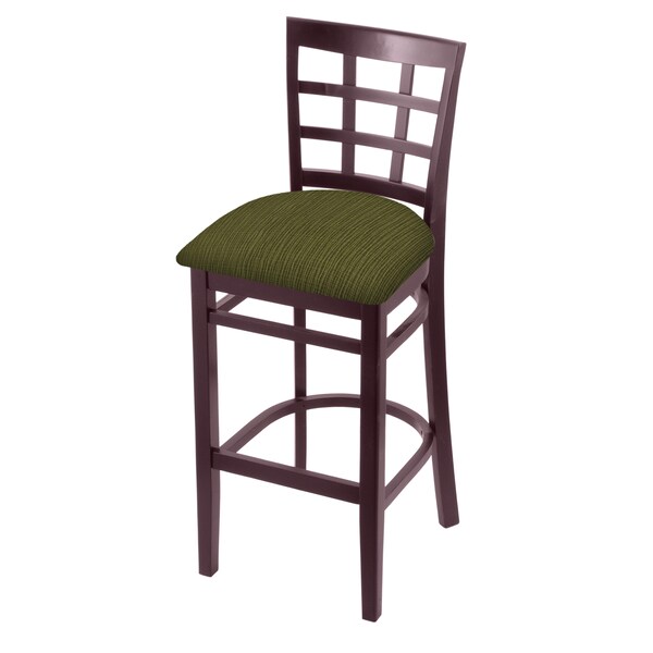 Holland Bar Stool Co 25" Counter Stool, Dark Cherry Finish, Graph Parrot Seat - 313025DC015