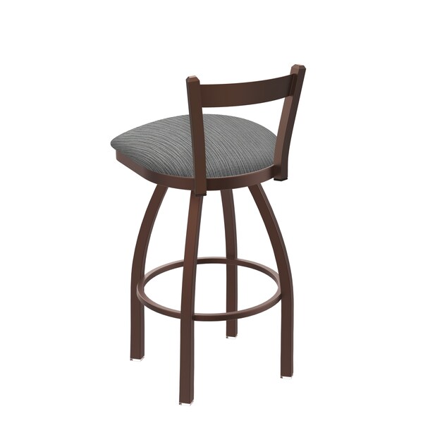 Holland Bar Stool Co 25" Low Back Swivel Counter Stool, Bronze Finish, Graph Seat - 82125BZ020