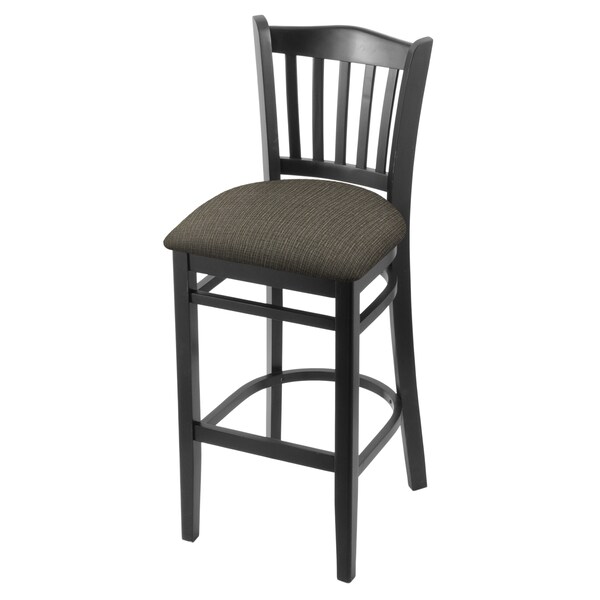 Holland Bar Stool Co 25" Counter Stool, Black Finish, Graph Chalice Seat - 312025BLK019