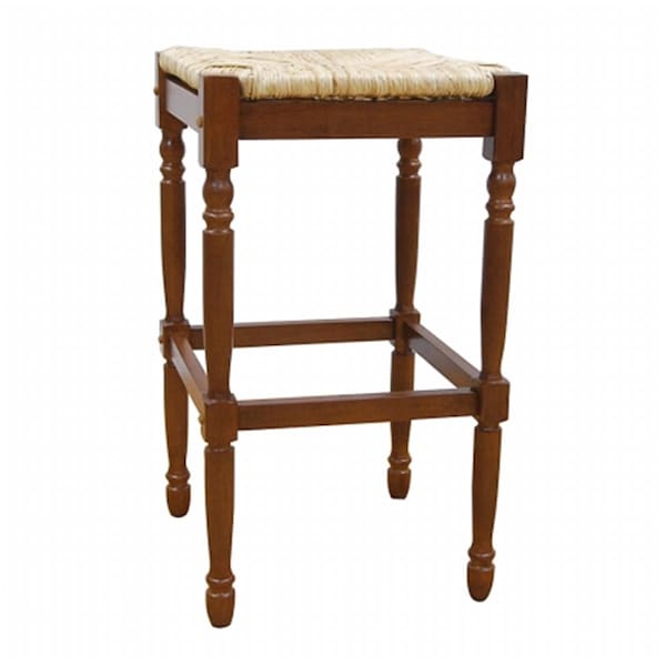 Convenience Concepts Carolina RTA Covington Rush Seat Stool - HI54332