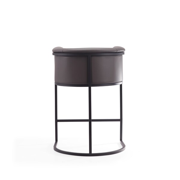 Manhattan Comfort Cosmopolitan Counter Stool in Pebble and Black - CS008-PE