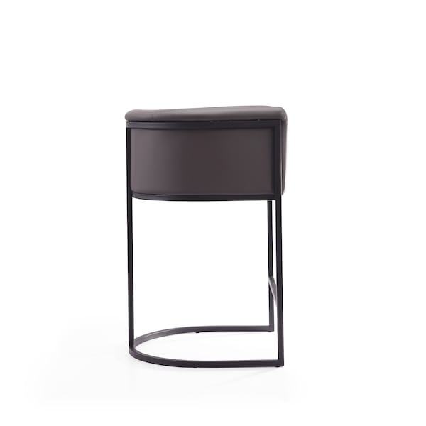 Manhattan Comfort Cosmopolitan Counter Stool in Pebble and Black - CS008-PE