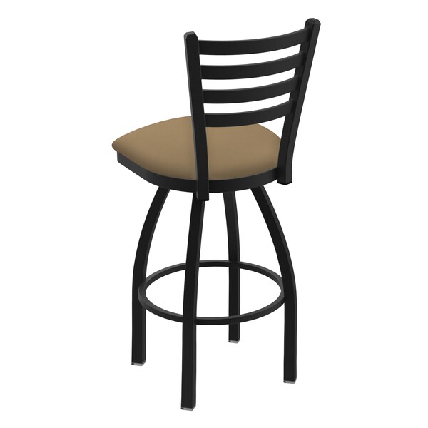 Holland Bar Stool Co 25" Swivel Counter Stool, Black Wrinkle, Canter Sand Seat - 41025BW013
