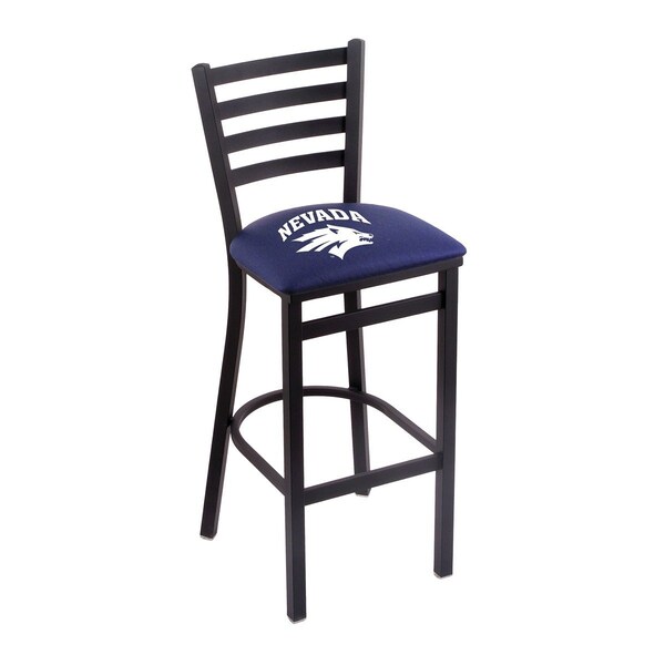 Holland Bar Stool Co 25" Blk Wrinkle Nevada Stationary Counter Stool, Ladder Back - L00425NEVAUN